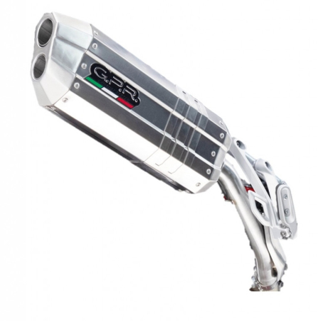 Piese moto - Slip-on exhaust GPR HYPER SONIC E5.Y.232.HYSOIN Brushed Stainless steel including removable db killer and link pipe