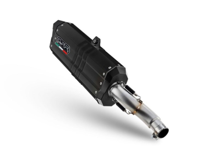 Slip-on exhaust GPR HYPER SONIC KTM.55.2.HYSOBLK Matte Black including removable db killer and link pipe [1]