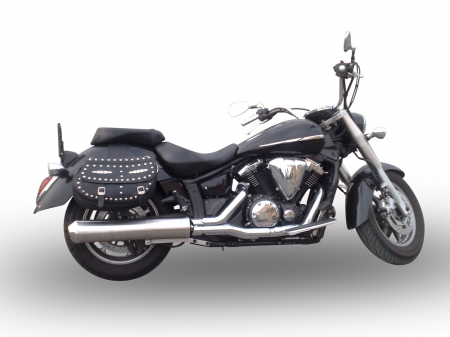 Piese moto - Slip-on exhaust GPR INOX OVAL Y.141.IT Brushed Stainless steel including removable db killer, link pipe and catalyst