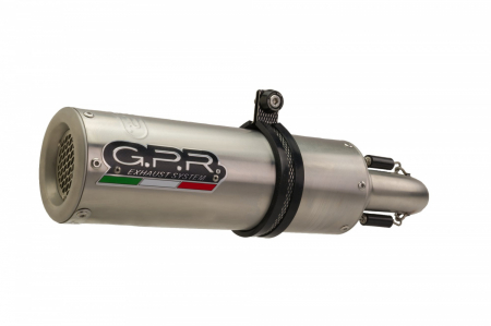Slip-on exhaust GPR M3 A.20.M3.INOX Brushed Stainless steel including removable db killer and link pipe [1]