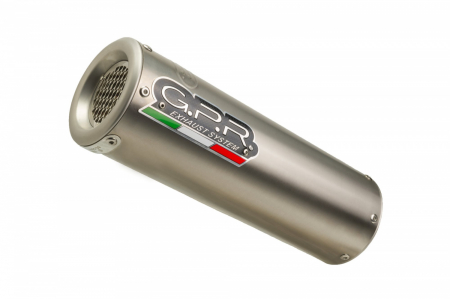 Piese moto - Slip-on exhaust GPR M3 E4.H.256.M3.TN Brushed Titanium including removable db killer and link pipe