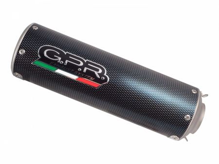 Piese moto - Slip-on exhaust GPR M3 E5.VO.1.M3.PP Carbon look including removable db killer and link pipe