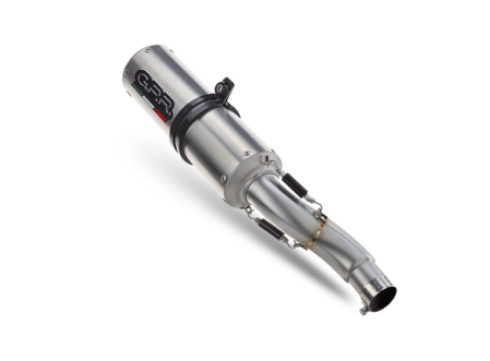 Slip-on exhaust GPR M3 INOX E5.H.254.M3.INOX Brushed Stainless steel including removable db killer and link pipe [2]