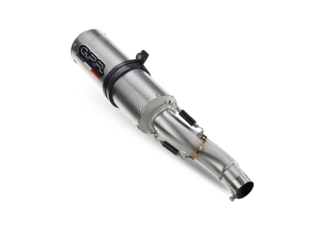 Slip-on exhaust GPR M3 TITANIUM NATURAL E5.BM.107.1.M3.TN Brushed Titanium including removable db killer and link pipe [1]