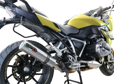 Slip-on exhaust GPR M3 TITANIUM NATURAL E5.BM.107.1.M3.TN Brushed Titanium including removable db killer and link pipe [6]