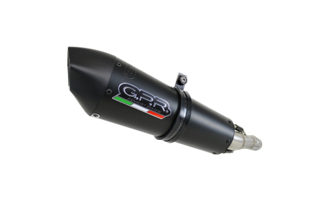 Slip-on exhaust GPR NEW GRAND PRIX EVO BLACK TITANIUM D.111.CAT.GPAN.BLT Titanium Matte Black including removable db killer, link pipe and catalyst [2]