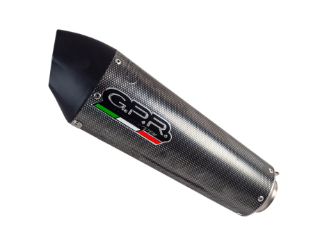 Slip-on exhaust GPR NEW GRAND PRIX EVO POPPY SCOM.203.GPAN.PO Carbon look including removable db killer and link pipe [5]