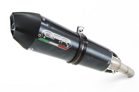 Piese moto - Slip-on exhaust GPR NEW GRAND PRIX EVO POPPY D.90.GPAN.PO Carbon look including removable db killer and link pipe