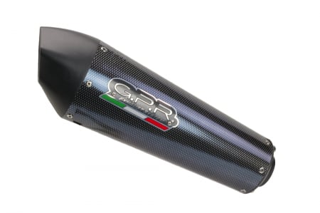 Slip-on exhaust GPR NEW GRAND PRIX EVO POPPY SCOM.203.GPAN.PO Carbon look including removable db killer and link pipe [1]