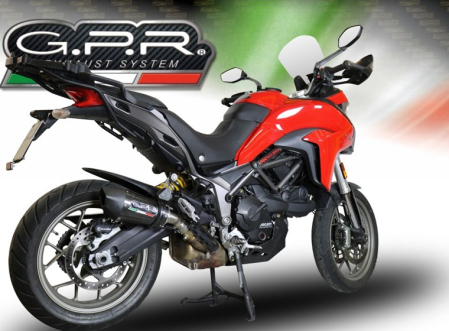 Slip-on exhaust GPR NEW GRAND PRIX EVO POPPY E5.D.139.GPAN.PO Carbon look including removable db killer and link pipe [3]