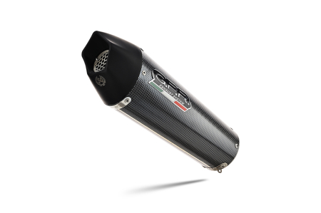 Slip-on exhaust GPR NEW GRAND PRIX EVO POPPY H.268.CAT.GPAN.PO Carbon look including removable db killer, link pipe and catalyst [2]