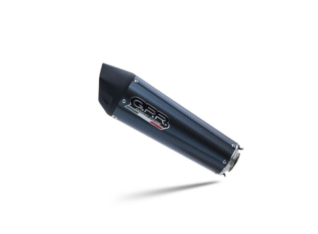 Slip-on exhaust GPR NEW GRAND PRIX EVO POPPY MV.11.GPAN.PO Carbon look including removable db killer and link pipe [1]