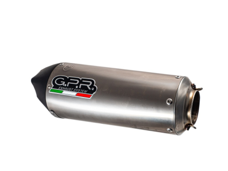 Slip-on exhaust GPR NEW GRAND PRIX EVO TITANIUM D.113.GPAN.TO Brushed Titanium including removable db killer, link pipe and catalyst [6]