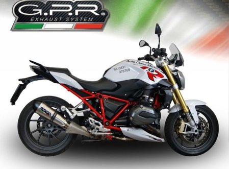 Slip-on exhaust GPR NEW GRAND PRIX EVO TITANIUM E4.BMW.96.GPAN.TO Brushed Titanium including removable db killer and link pipe [6]