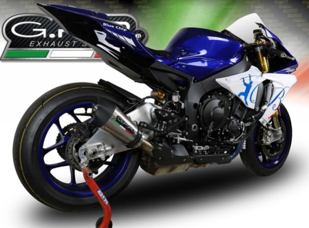 Slip-on exhaust GPR NEW GRAND PRIX EVO TITANIUM E4.Y.200.GPAN.TO Brushed Titanium including removable db killer and link pipe [7]