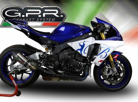 Slip-on exhaust GPR NEW GRAND PRIX EVO TITANIUM E4.Y.200.GPAN.TO Brushed Titanium including removable db killer and link pipe [6]