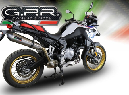 Slip-on exhaust GPR NEW GRAND PRIX EVO TITANIUM E5.BM.94.GPAN.TO Brushed Titanium including removable db killer and link pipe [8]