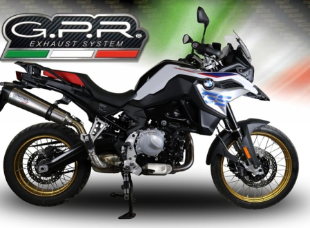 Slip-on exhaust GPR NEW GRAND PRIX EVO TITANIUM E5.BM.94.GPAN.TO Brushed Titanium including removable db killer and link pipe [6]