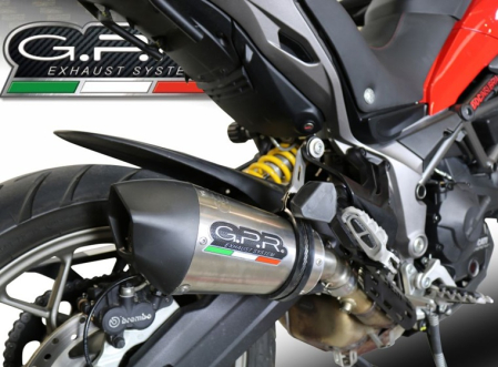 Slip-on exhaust GPR NEW GRAND PRIX EVO TITANIUM E5.D.139.GPAN.TO Brushed Titanium including removable db killer and link pipe [8]