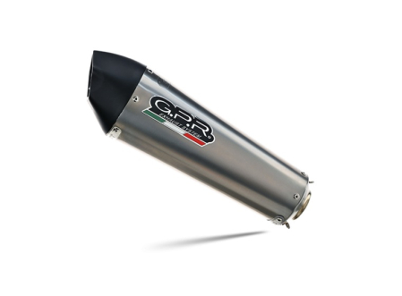 Slip-on exhaust GPR NEW GRAND PRIX EVO TITANIUM MV.10.GPAN.TO Brushed Titanium including removable db killer and link pipe [2]