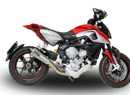 Slip-on exhaust GPR NEW GRAND PRIX EVO TITANIUM MV.8.GPAN.TO Brushed Titanium including removable db killer and link pipe [6]