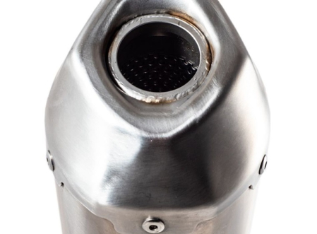 Slip-on exhaust GPR PENTACROSS INOX ATV.49.PENIO Brushed Stainless steel including removable db killer and link pipe [4]