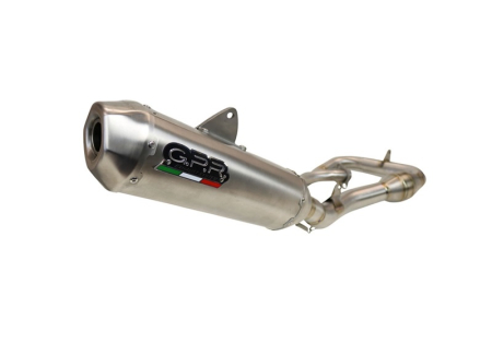 Slip-on exhaust GPR Pentacross Inox PNT.MX.75.IO Brushed Stainless steel including link pipe [1]