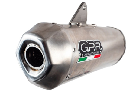 Piese moto - Slip-on exhaust GPR Pentacross Inox PNT.MX.75.IO Brushed Stainless steel including link pipe