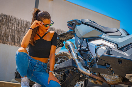 Piese moto - Slip-on exhaust GPR POWERCONE EVO E5.H.262.PCEV Brushed Stainless steel including removable db killer and link pipe