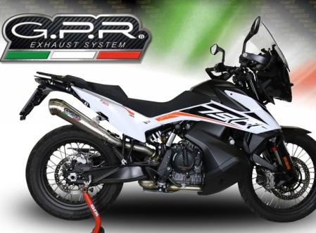 Slip-on exhaust GPR POWERCONE EVO E5.KT.108.1.PCEV Brushed Stainless steel including removable db killer and link pipe [5]