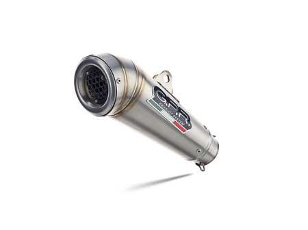 Piese moto - Slip-on exhaust GPR POWERCONE EVO H.267.PCEV Brushed Stainless steel including removable db killer and link pipe