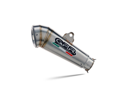 Slip-on exhaust GPR POWERCONE EVO H.267.PCEV Brushed Stainless steel including removable db killer and link pipe [2]