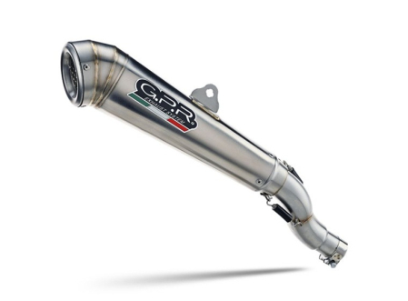 Piese moto - Slip-on exhaust GPR POWERCONE EVO HON.262.1.PCEV Brushed Stainless steel including removable db killer and link pipe