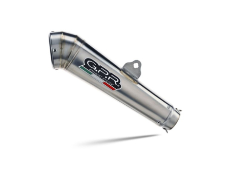 Slip-on exhaust GPR POWERCONE EVO HON.262.1.PCEV Brushed Stainless steel including removable db killer and link pipe [1]
