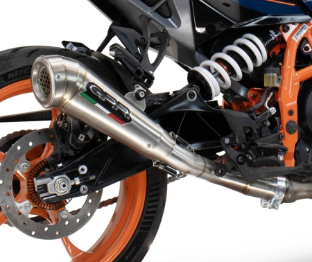 Slip-on exhaust GPR POWERCONE EVO HU.59.4.PCEV Brushed Stainless steel including removable db killer and link pipe [4]