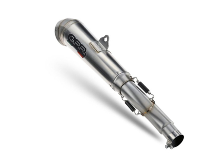 Slip-on exhaust GPR POWERCONE EVO KT.105.2.PCEV Brushed Stainless steel including removable db killer and link pipe [3]