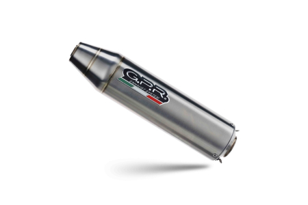 Slip-on exhaust GPR SATINOX ATV PO.5.4.SATATV Brushed Stainless steel including removable db killer and link pipe [4]