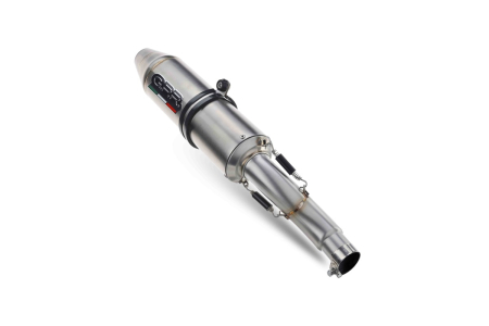 Slip-on exhaust GPR SATINOX ATV PO.5.4.SATATV Brushed Stainless steel including removable db killer and link pipe [3]