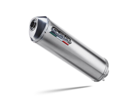 Piese moto - Slip-on exhaust GPR SATINOX BMW.23.SAT Brushed Stainless steel including removable db killer and link pipe
