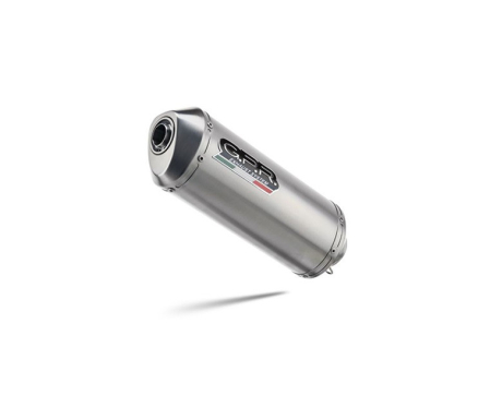 Piese moto - Slip-on exhaust GPR SATINOX E4.H.241.SAT Brushed Stainless steel including removable db killer and link pipe