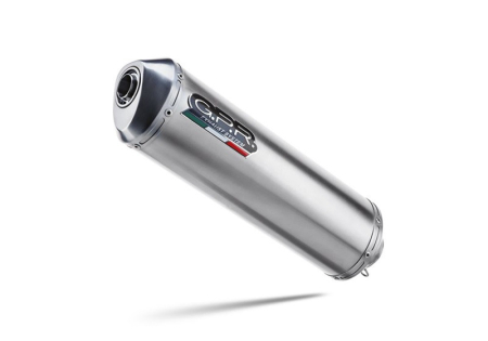 Piese moto - Slip-on exhaust GPR SATINOX H.201.SAT Brushed Stainless steel including removable db killer and link pipe