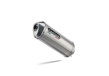 Piese moto - Slip-on exhaust GPR SATINOX H.26.SAT Brushed Stainless steel including removable db killer and link pipe