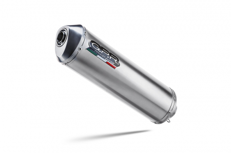 Piese moto - Slip-on exhaust GPR SATINOX K.29.2.SAT Brushed Stainless steel including removable db killer and link pipe