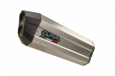 Piese moto - Slip-on exhaust GPR SONIC E4.BM.103.SOTIT Brushed Titanium including removable db killer and link pipe