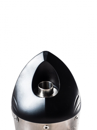 Slip-on exhaust GPR TIBURON BE.2.TIBTO Brushed Titanium including removable db killer and link pipe [1]