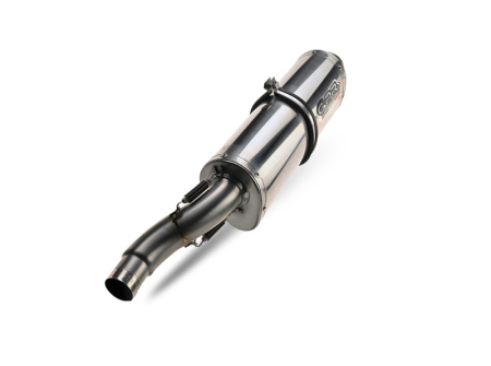 Slip-on exhaust GPR TRIOVAL BMW.66.TRI Polished Stainless Steel including removable db killer and link pipe [4]