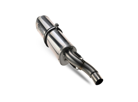 Slip-on exhaust GPR TRIOVAL E4.H.241.TRI Polished Stainless Steel including removable db killer and link pipe [3]
