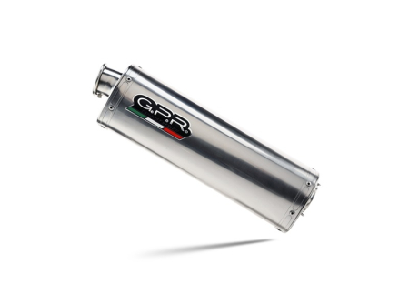 Slip-on exhaust GPR TRIOVAL E4.H.241.TRI Polished Stainless Steel including removable db killer and link pipe [4]