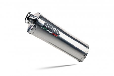 Slip-on exhaust GPR TRIOVAL K.188.TRI Polished Stainless Steel including removable db killer and link pipe [1]