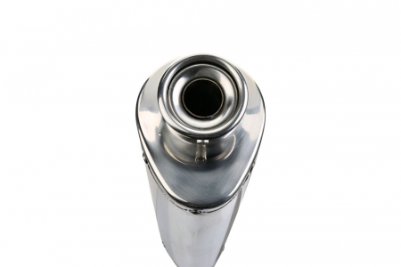 Slip-on exhaust GPR TRIOVAL K.188.TRI Polished Stainless Steel including removable db killer and link pipe [2]